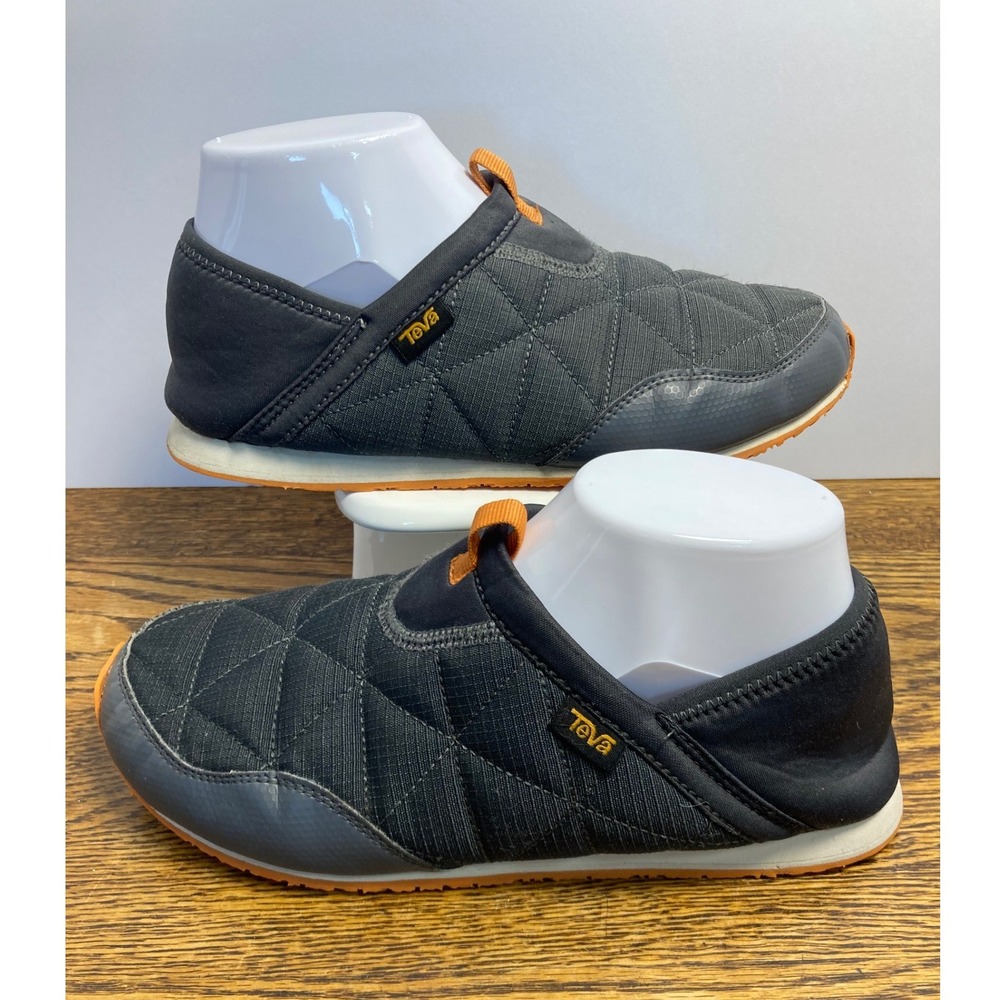 Teva ReEmber Quilted Slip-On Shoes Dark Grey Orange 1135290Y Youth 6 Womens 8